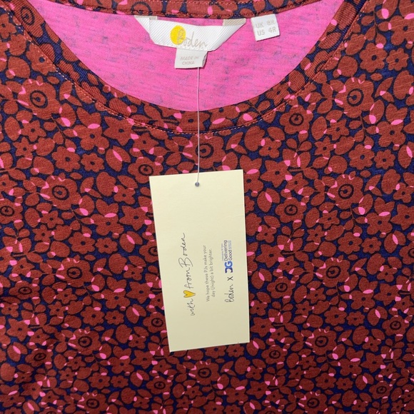 Boden Knit Shift Dress Sleepwear Womens 8R - Picture 5 of 6